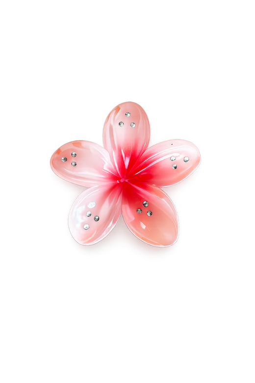 Pinza De Pelo Flor Rosada