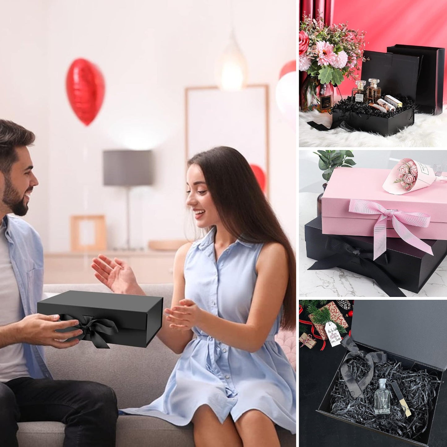 Caja Para Regalos L Negro