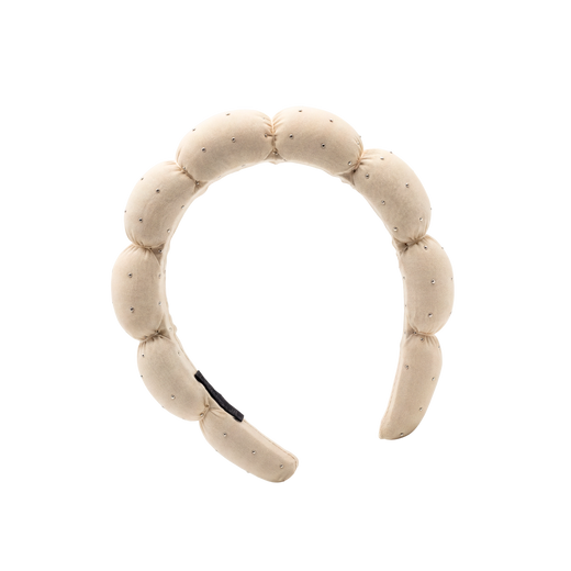 Cintillo Skincare Diadema Beige Brillos