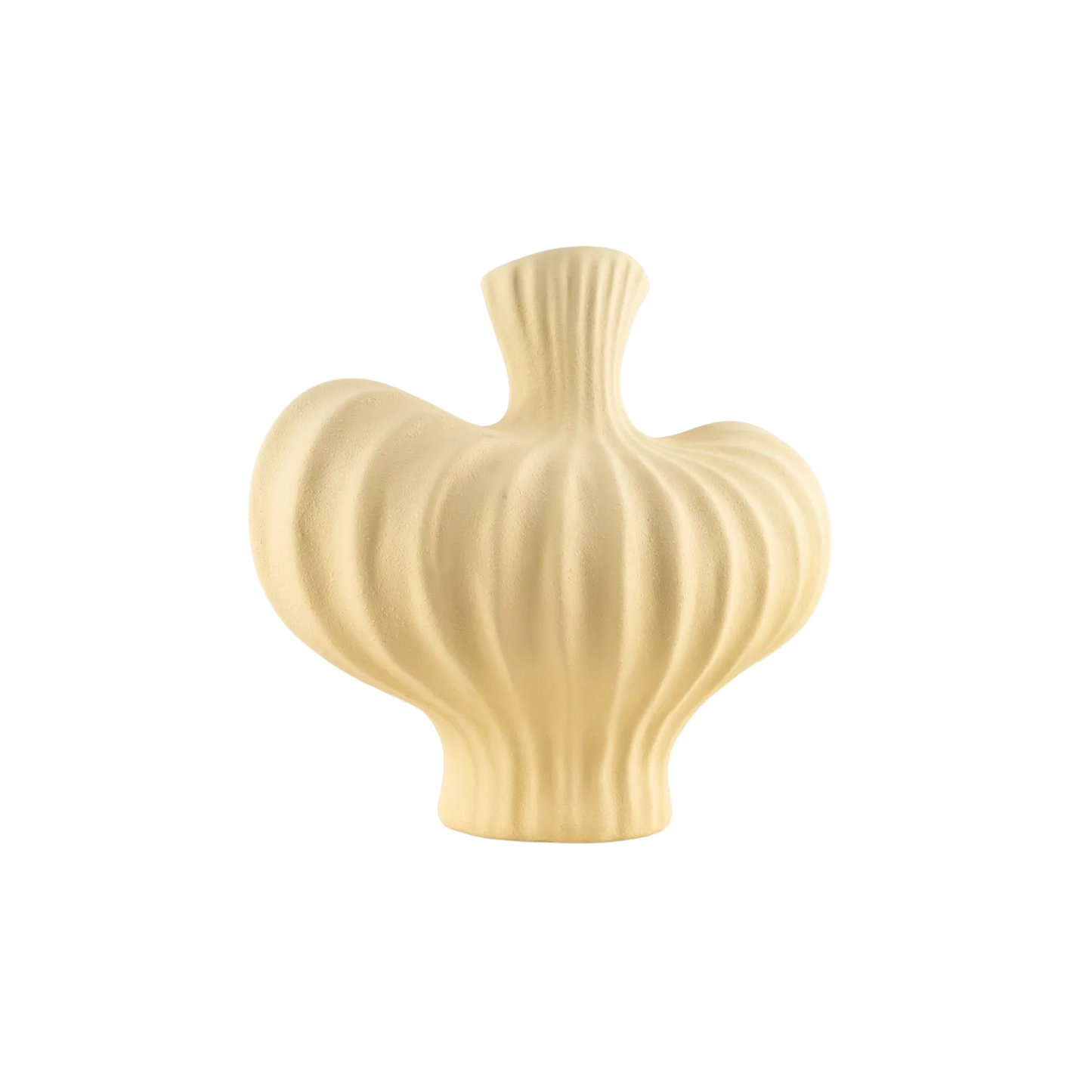 Florero Estatuilla Corazón de Porcelana Francesa Beige