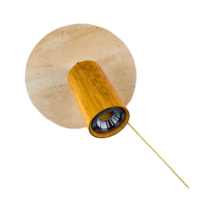 Lámpara LED Plafón de Piedra Travertino Beige