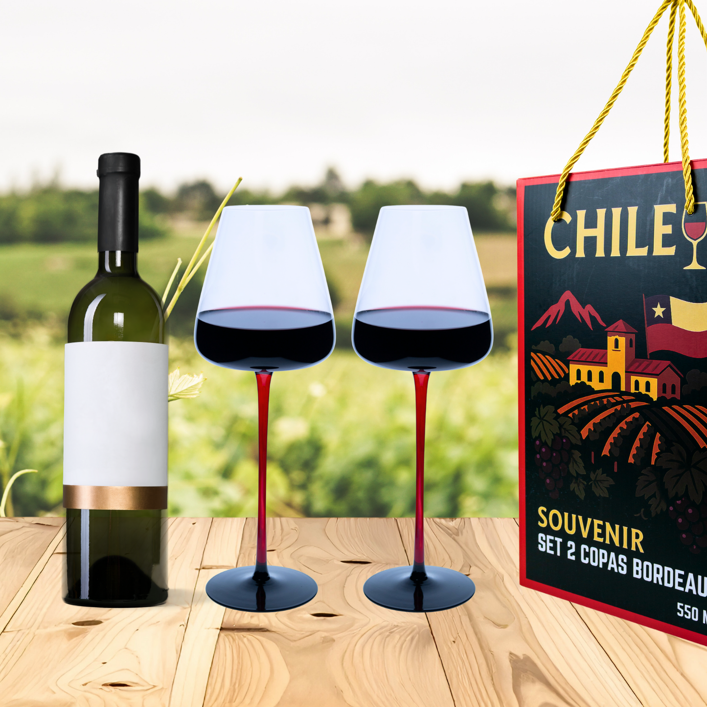 Set 2 Copas de Vino Bordeaux 550 ml
