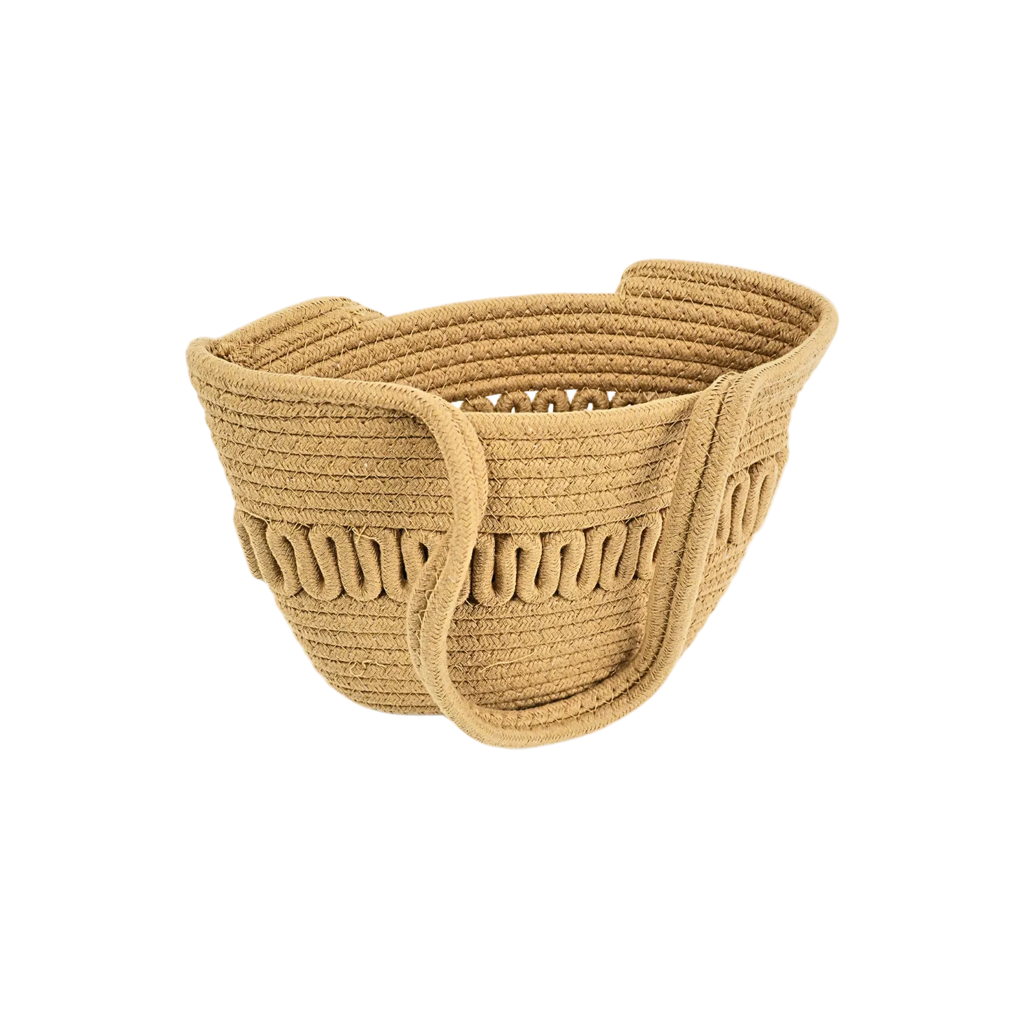 Bolso De Playero Casual Tejido Yute Algodón Marrón
