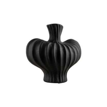 Florero Estatuilla Corazón de Porcelana Francesa Negro