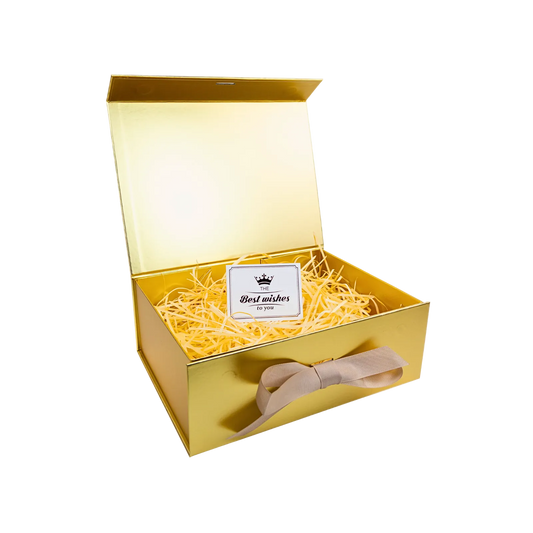 Caja Para Regalos L Dorada