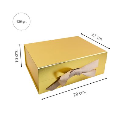 Caja Para Regalos L Dorada