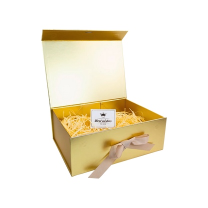 Caja Para Regalos XL Dorada