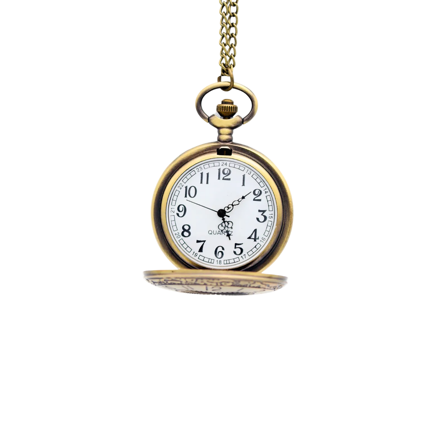 Reloj De Bolsillo Metálico Retro Corazón