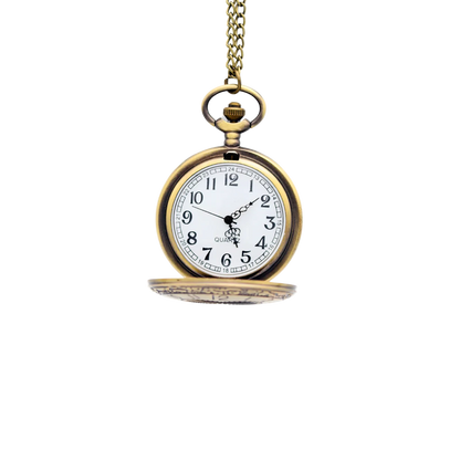Reloj De Bolsillo Metálico Retro Corazón