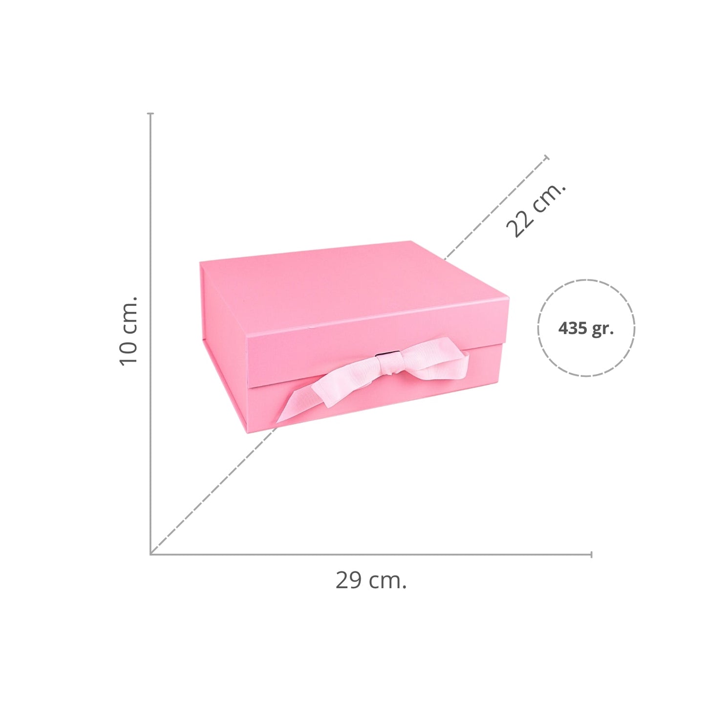 Caja Para Regalos M Rosado