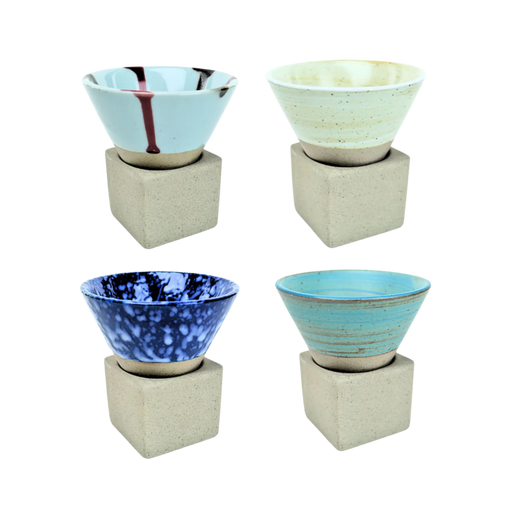 Pack 4 Tazas De Café Corto Japonesas