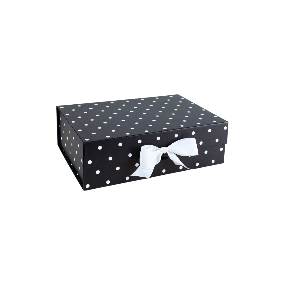 Gift Box Caja Para Regalos Polka Pintas Talla M Negro