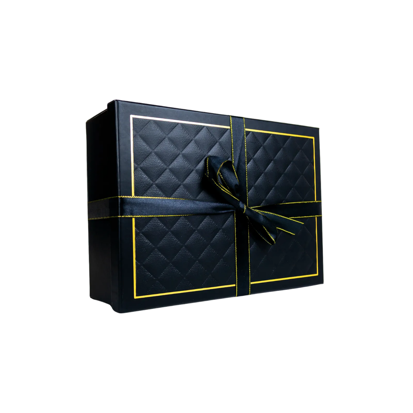 Caja Para Regalos Con Tapa Y Cinta L Negro