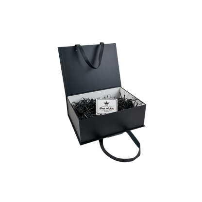 Caja Para Regalos con Asas M Negro