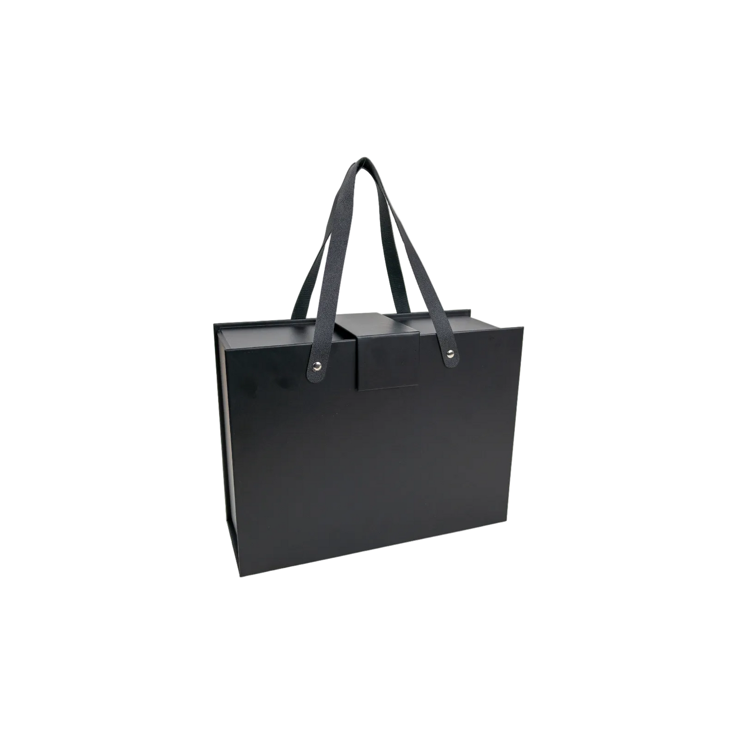 Caja Para Regalos con Asas M Negro