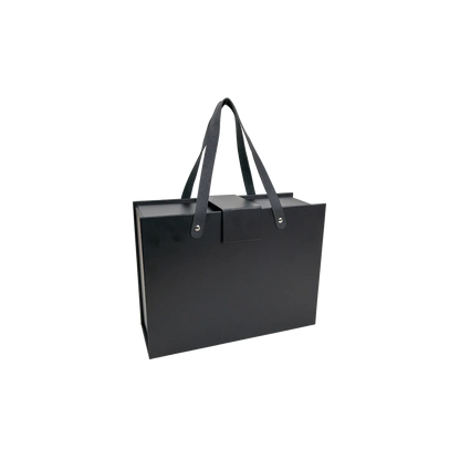 Caja Para Regalos con Asas M Negro