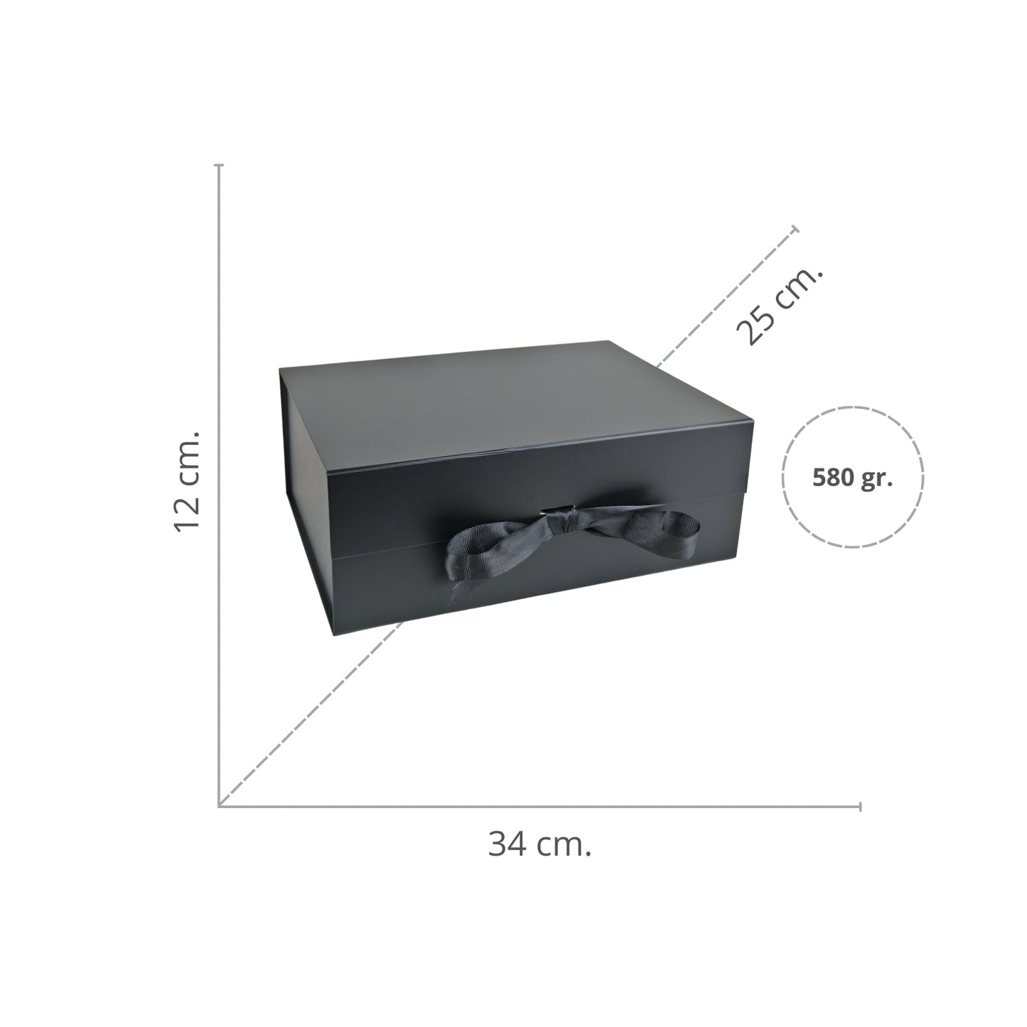 Caja Para Regalos XL Negro