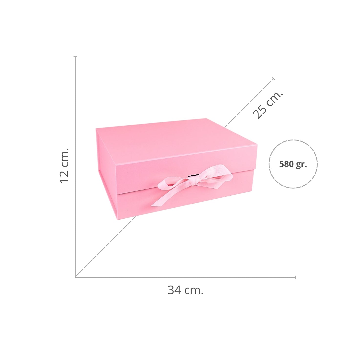 Caja Para Regalos XL Rosado