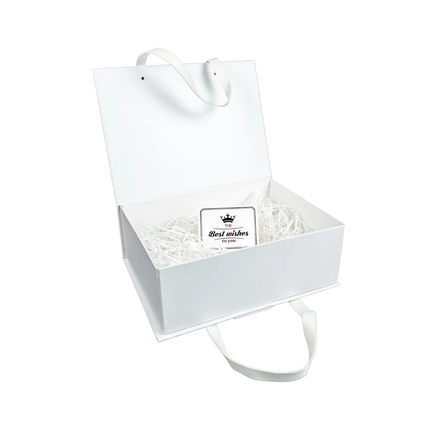 Caja Para Regalos con Asas L Blanco