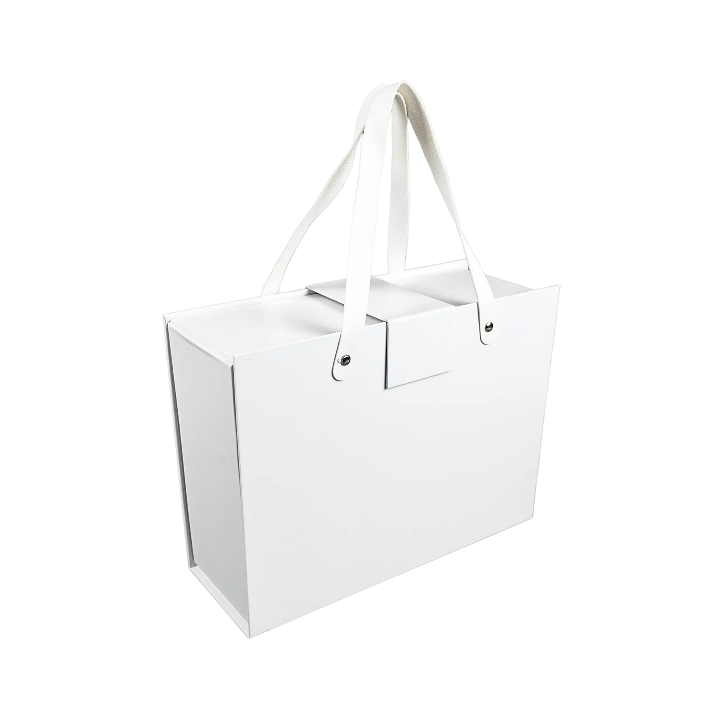 Caja Para Regalos con Asas L Blanco