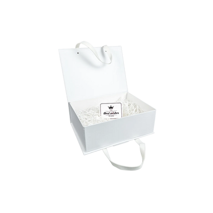 Caja Para Regalos con Asas M Blanco