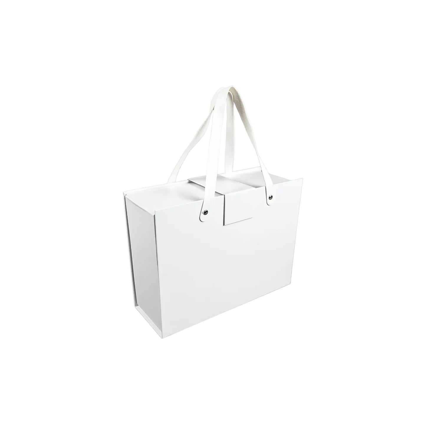 Caja Para Regalos con Asas M Blanco