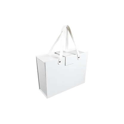 Caja Para Regalos con Asas M Blanco
