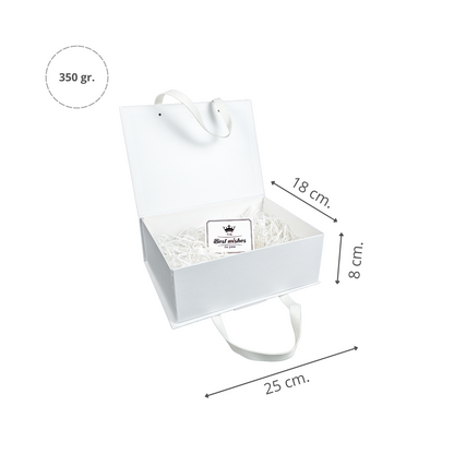 Caja Para Regalos con Asas M Blanco