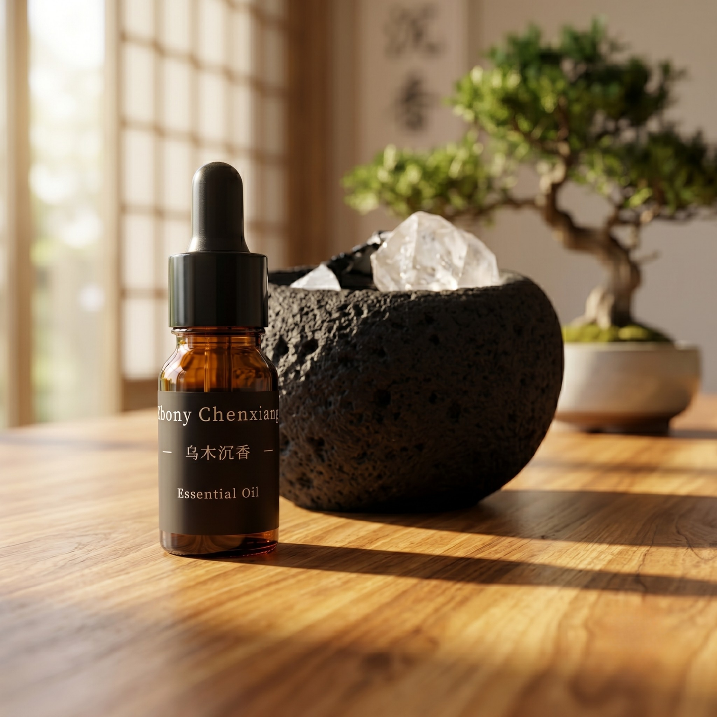 Difusor Aromático Piedra Volcánica Y Cuarzo