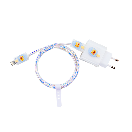 Protector Cable Set 5 Piezas Oso azul
