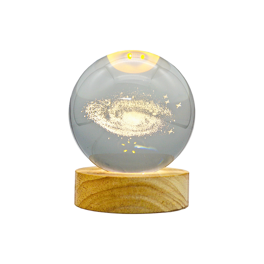 Lámpara Bola de Cristal 3D LED Galaxia