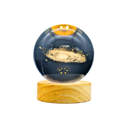 Lámpara Bola de Cristal 3D LED Galaxia