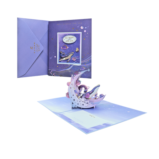 Tarjeta Origami Espacial