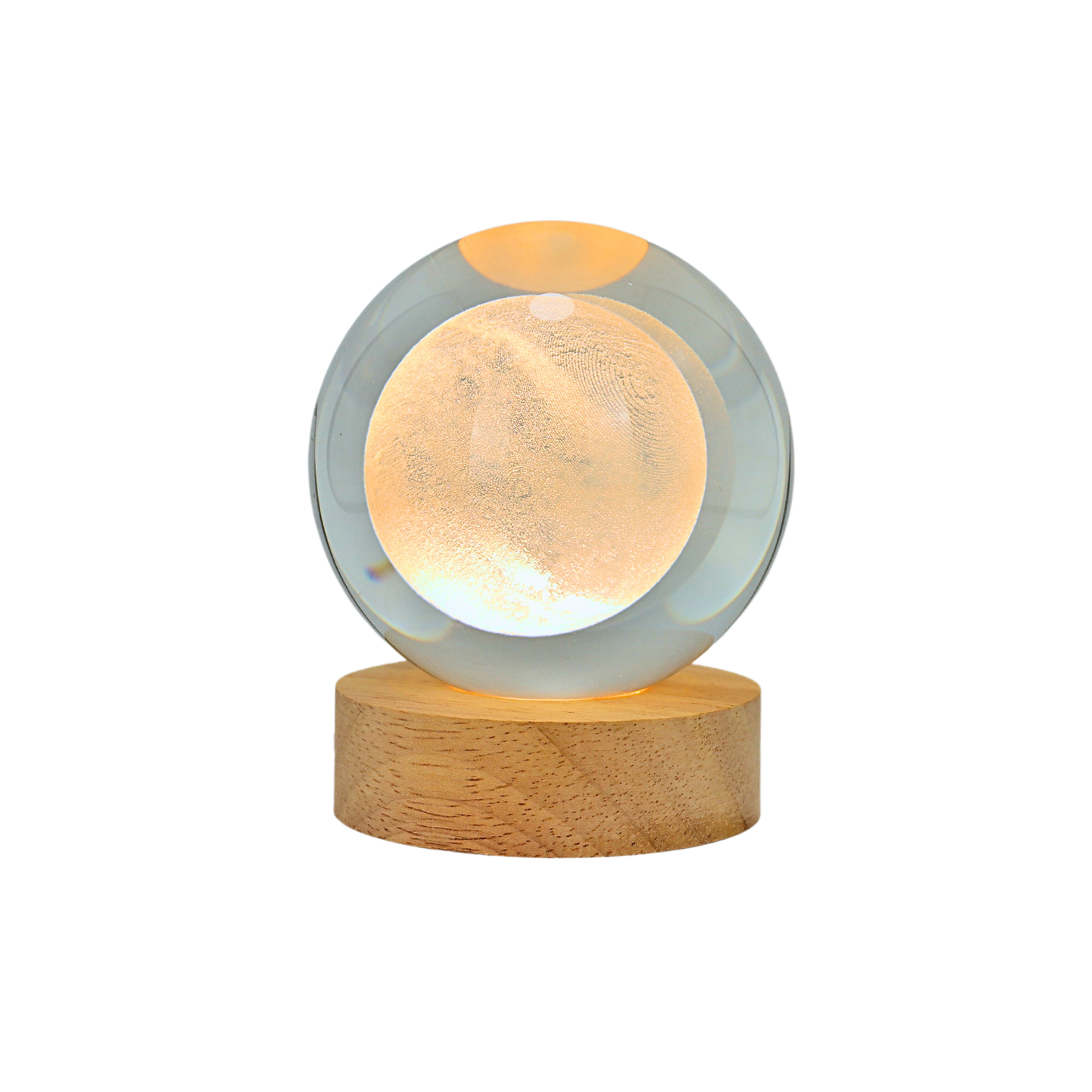 Lámpara Bola de Cristal 3D LED Luna