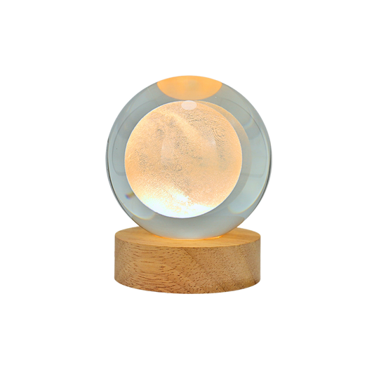 Lámpara Bola de Cristal 3D LED Luna