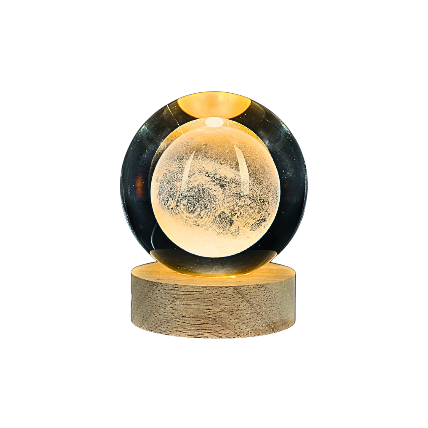 Lámpara Bola de Cristal 3D LED Luna