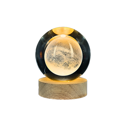 Lámpara Bola de Cristal 3D LED Luna