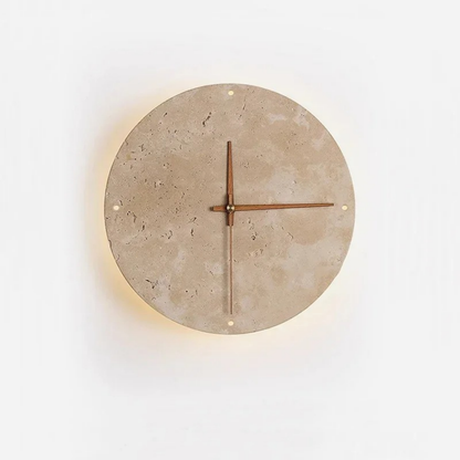Reloj de Pared LED de Piedra Natural