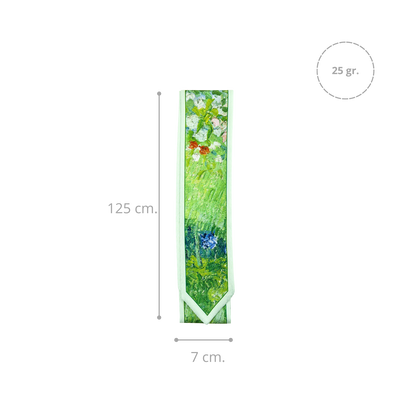 Pañuelo Twilly de Seda Para Cabello y Cuello Verde