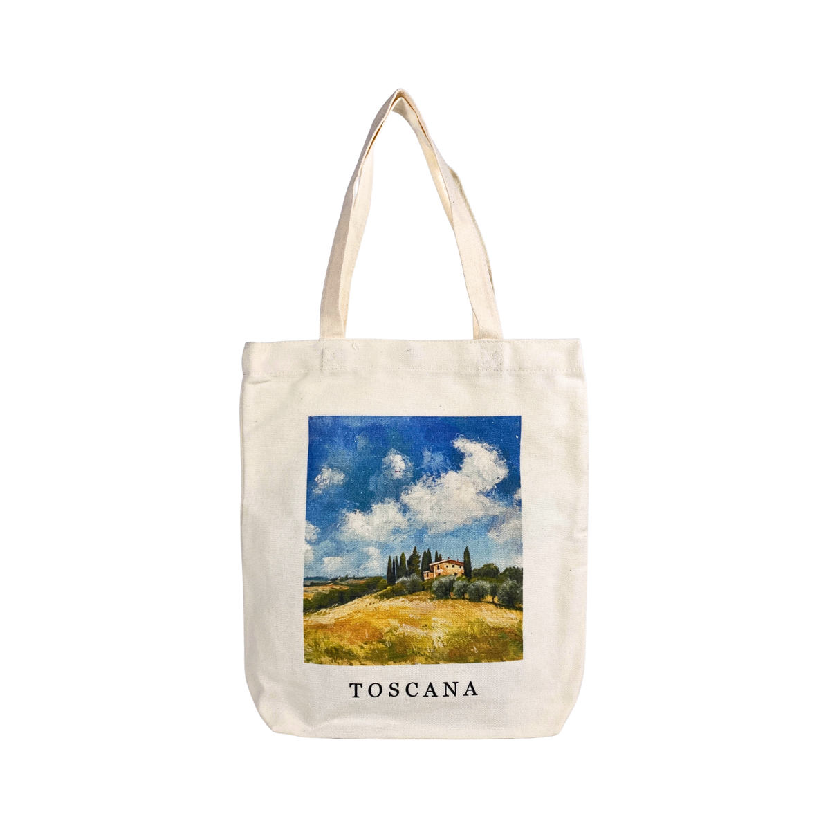Tote Bag de Lona Con Broche Metálico Modelo Toscana