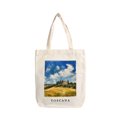 Tote Bag de Lona Con Broche Metálico Modelo Toscana